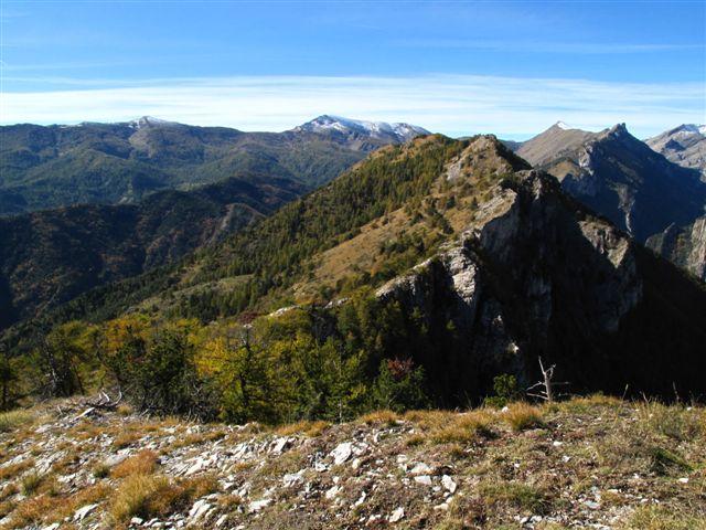 La cresta di Pian Cavallo vista dal M. Cimone