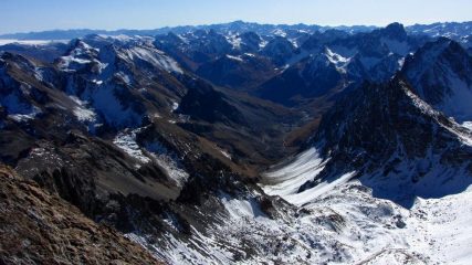 panorami dalla cima : la Valle Maira e le Alpi Marittime sullo sfondo (1-11-2009)