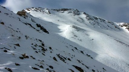 pendii e cresta finale prima di raggiungere la cima (21-11-2009)