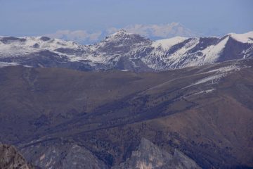 panorami dalla cima : il lontano Gruppo del Monte Rosa (28-11-2009)