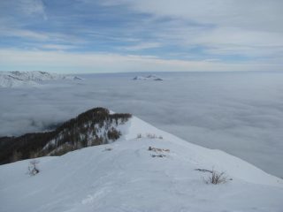 Mare di nuvole sulla Val Tanaro