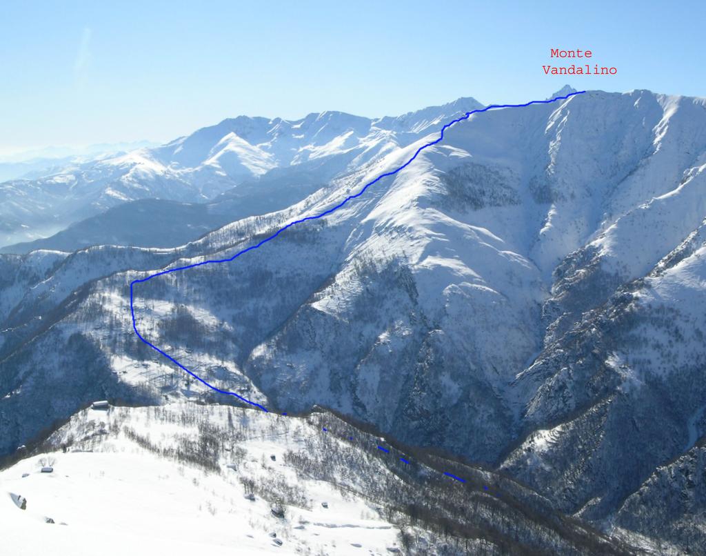 Itinerario Vandalino, visto dal Monte Servin