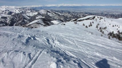 panorami dalla cima : la pianura e le Alpi Cozie (21-2-2010)