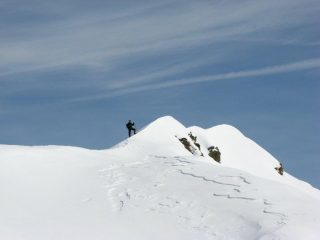 Sul rilievo che sovrasta Alpe Scaredi