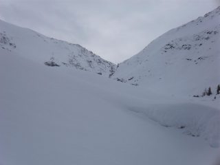 il colle di Belleface dal colletto,a destra l'Alpe