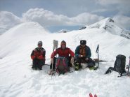 Sulla cima della Val Bondone, Donata, io e Marco. Foto  Camillo.