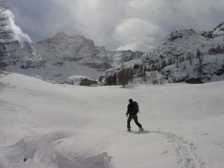 Verso l'Alpe Foppa, in fondo il Corno Bianco