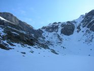 Il canale che cnduce all'Alpe Lezan