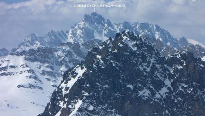 panorami dalla cima : il Gruppo dell'Aiguille de Chambeyron (25-4-2010)
