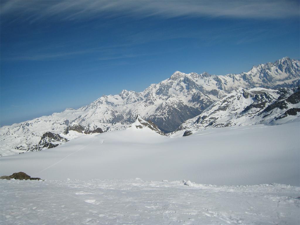 Panorama verso Monte Bianco