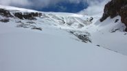 finalmente la neve...a quota 2300 m. sul versante di salita (8-5-2010)