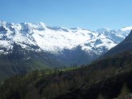 Alpe Pian Pra e sfondo innevato di Autour, Uccellina, Barale