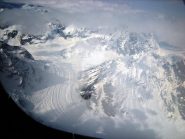 il Kahiltna Glacier dall'aereo