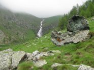 La cascata del Rio S. Besso e l'Alpe Ciavanis
