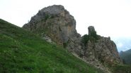 il Becco roccioso del Peyron che si aggira durante la salita verso il Vallon de la Selle (19-6-2010)