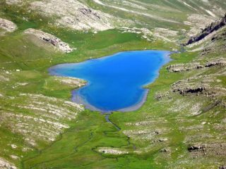 Il lago color turchese