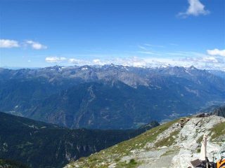Panorama verso la Val d'Aosta