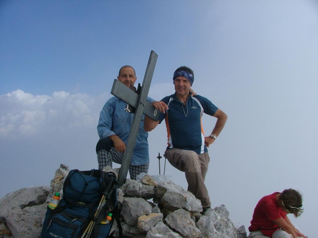 Francesco e Domenico sulla presolana orientale 2490m