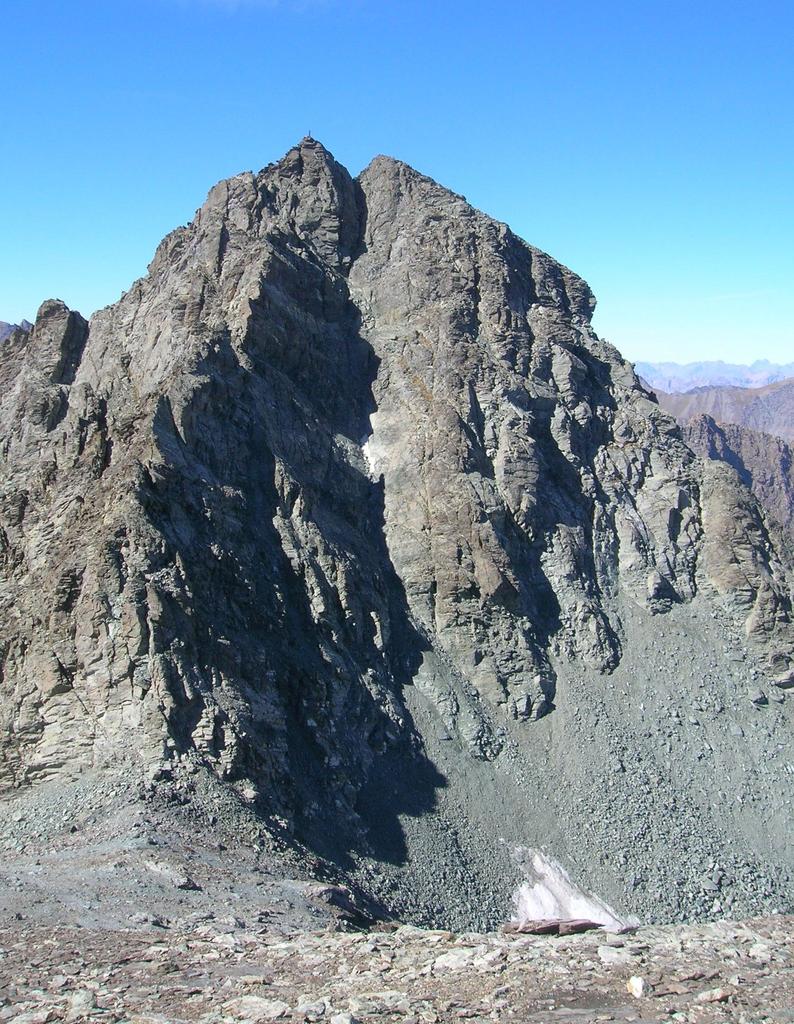 vista sul Monte Granero (cresta e canale est).