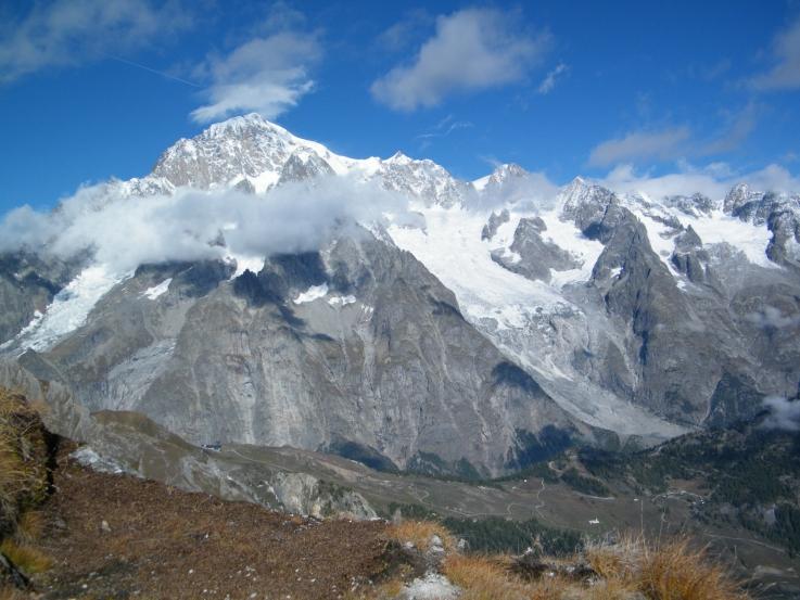 Il Monte Bianco dalla vetta