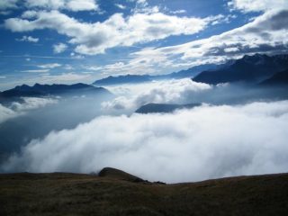 Nubi sulla Valle d'Aosta