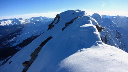 la stretta cima della Tete de Vallon Claous (13-11-2010)