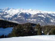 sempre maestoso il panorama sul Monte Bianco