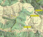 Mappa area con quote e denominazioni CTR Piemonte