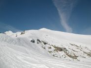 La cima, poco sopra l' arrivo dello skilift