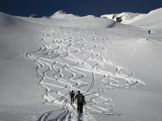neve farinosa sopra i 2000 m
