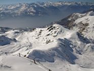 Imbocco della Val d'Aosta visto dal lato ovest del Mombarone
