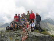 il gruppo in vetta al Monte Rena