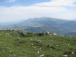 Panorama su Campotosto e Monti della Laga