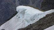 un piccolo residuo del Glacier de Vallonbrun : cornice di ghiaccio (16-7-2011)