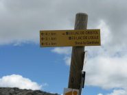 le indicazioni alla partenza al Col Granon