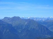 Monte Albergian in primo piano, monti francesi sullo sfondo
