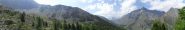 panorami estesi  in vista dell'alpe Chaussettaz
