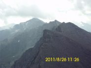 Dalla cima, la cresta Thuras-Argentera con la Ramiere sullo sfondo
