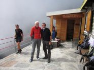 otaner e la guida alpina Tom al Rifugio
