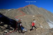 il percorso seguito dal Col Barme de l'Ours per la cima (2-10-2011)