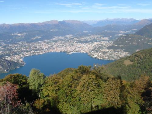 Panoramica dalla Sighignola su Lugano