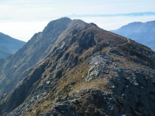 La cresta tra il Mont Roux ed il Mont Bechit