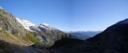 panorama già visibile  dall'alpe Orfeuille..