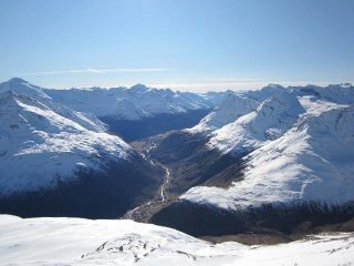 panorama dalla cima verso la Maurienne