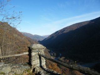 Panorama dal Santuario sulla valle