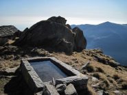 La vasca dell'acqua dell'Alpe Colmetto