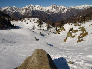 Val del Bouro verso Nord-Ovest da Alpe Carisey