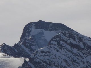 08 - Gr.Aguille Rousse, dettaglio parete Nord con ghiaccio già scoperto