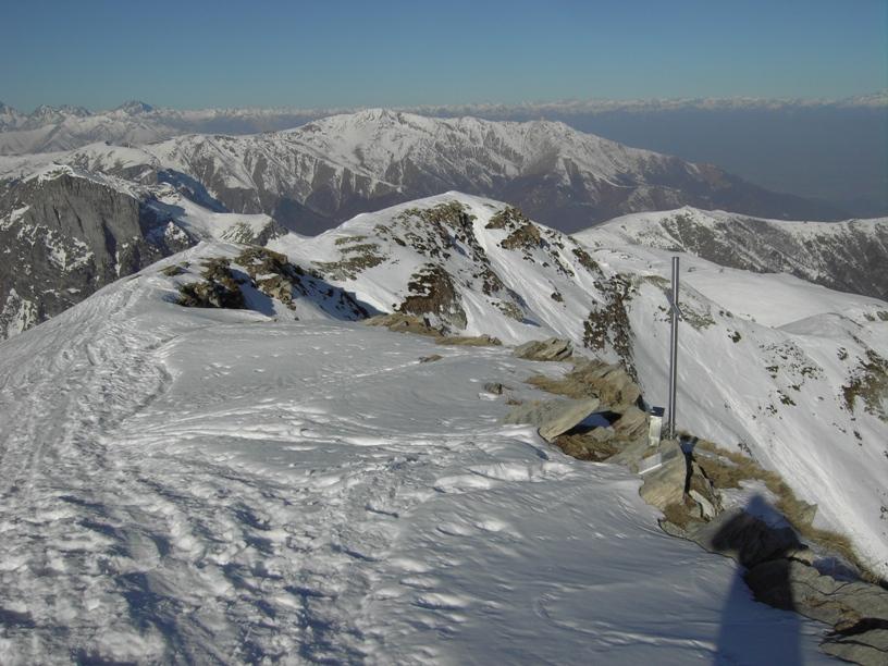 La cresta della normale scialpinistica.
