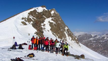 foto di gruppo al Col de Longet